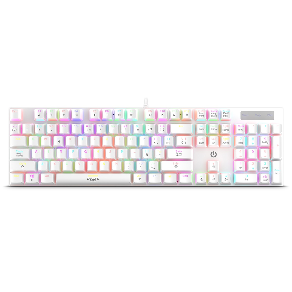TECLADO MECÁNICO ENKORE ROYALE ENK 1003W