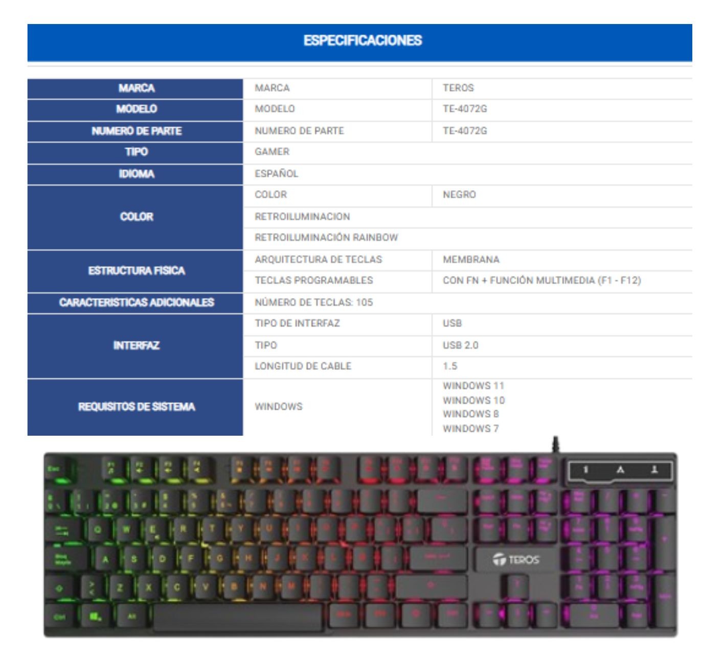 PROMO GAMER - TECLADO + MOUSE