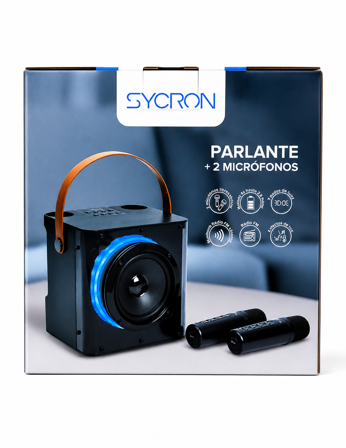 PARLANTE + 2 MICRÓFONOS - SYCRON
