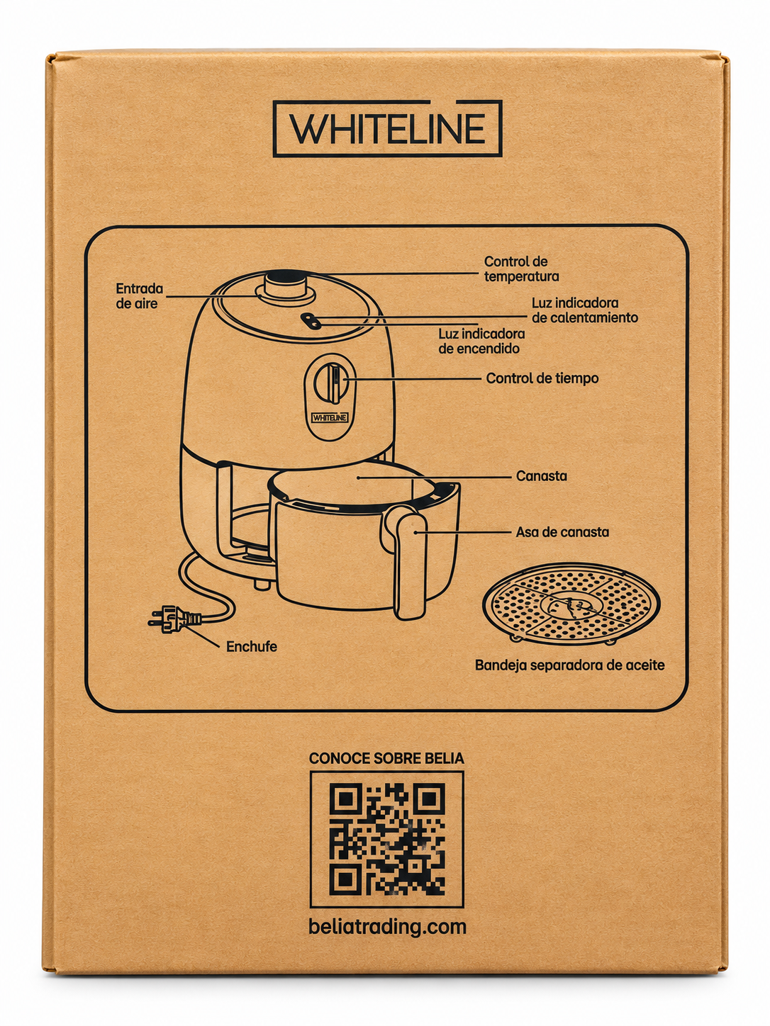 FREIDORA DE AIRE 2.5L - WHITELINE
