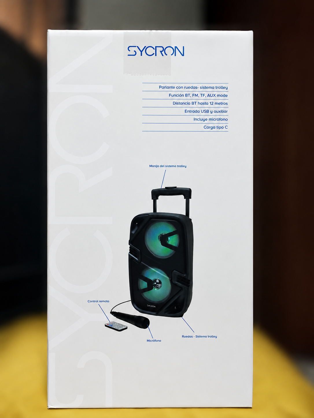 PARLANTE + TROLLEY + MICROFONO - SYCRON