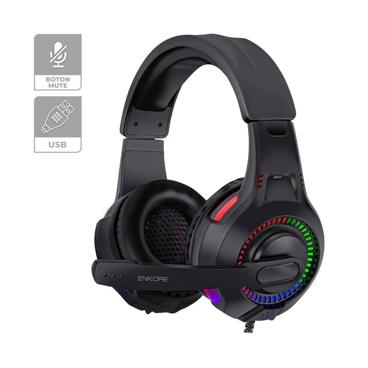 AURICULAR GAMER BRAVIO 5.1 EKHG 1005U - ENKORE