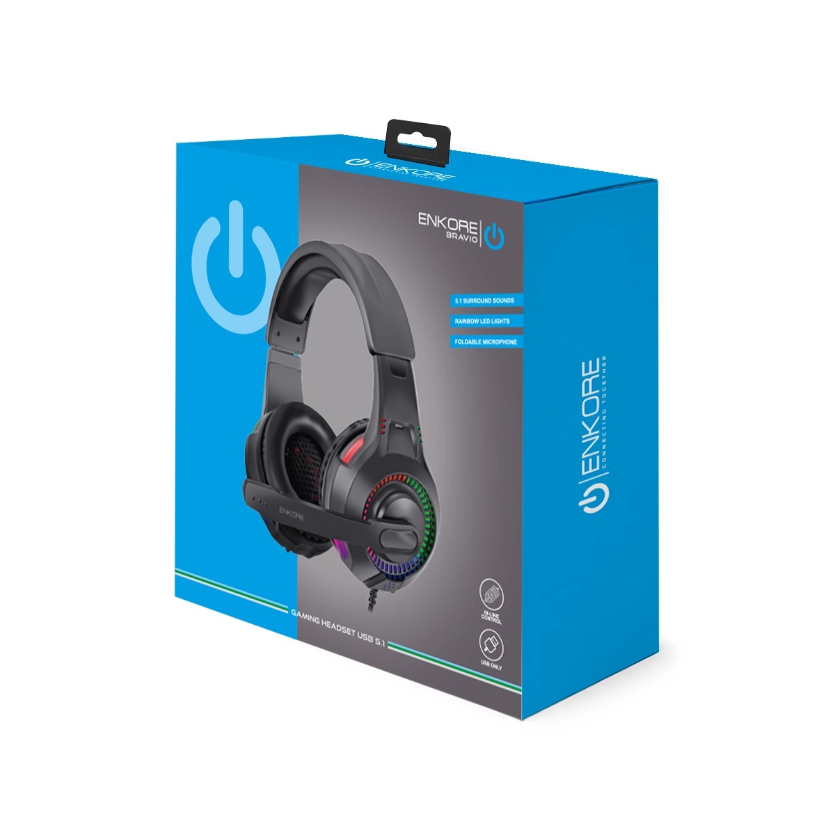 AURICULAR GAMER BRAVIO 5.1 EKHG 1005U - ENKORE