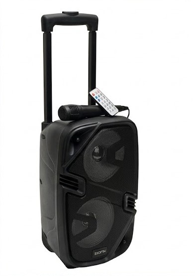 PARLANTE + TROLLEY + MICROFONO - SYCRON